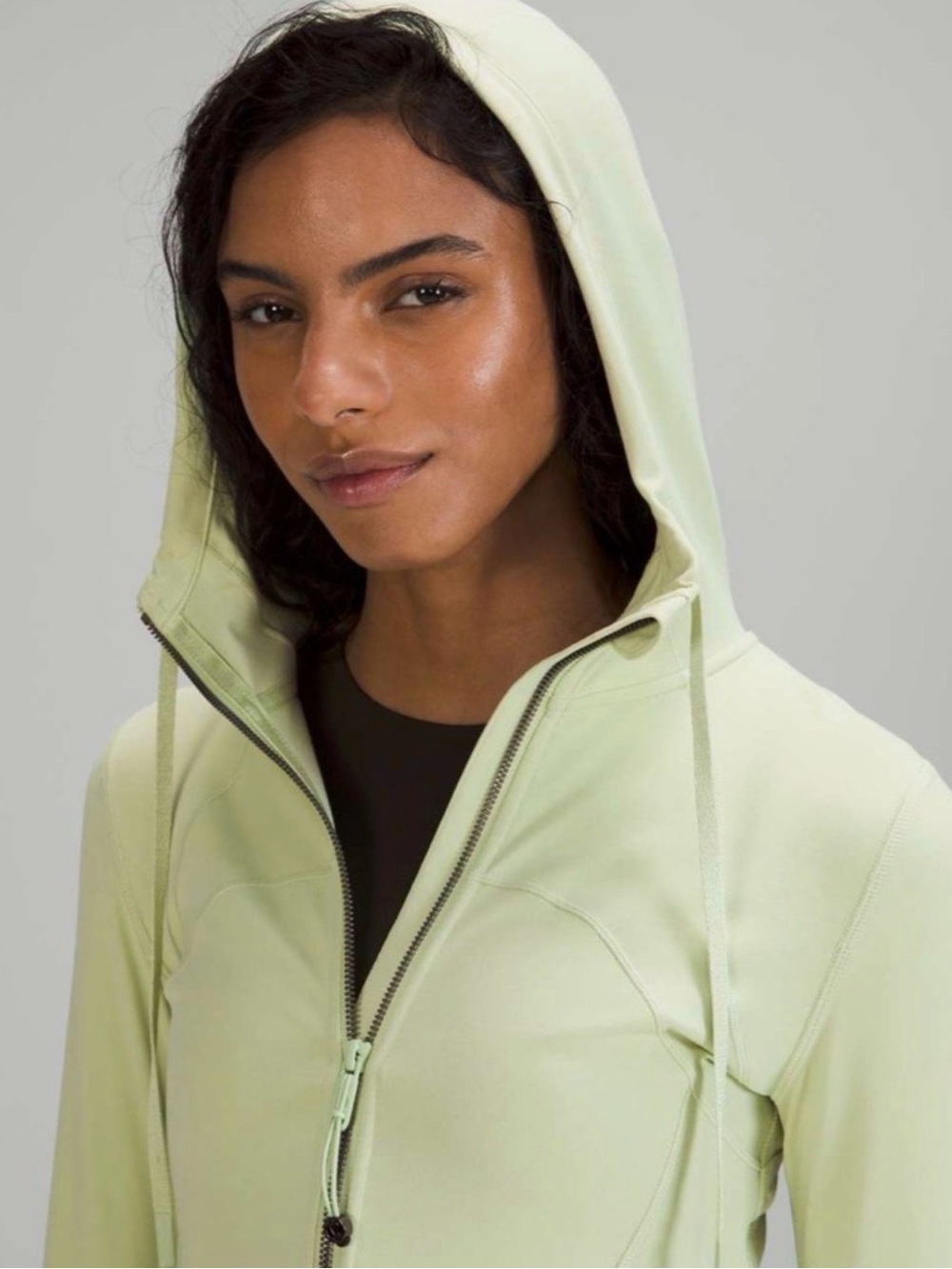 lululemon athletica Pale Lime Full-Zip Hooded define Jacket size 10